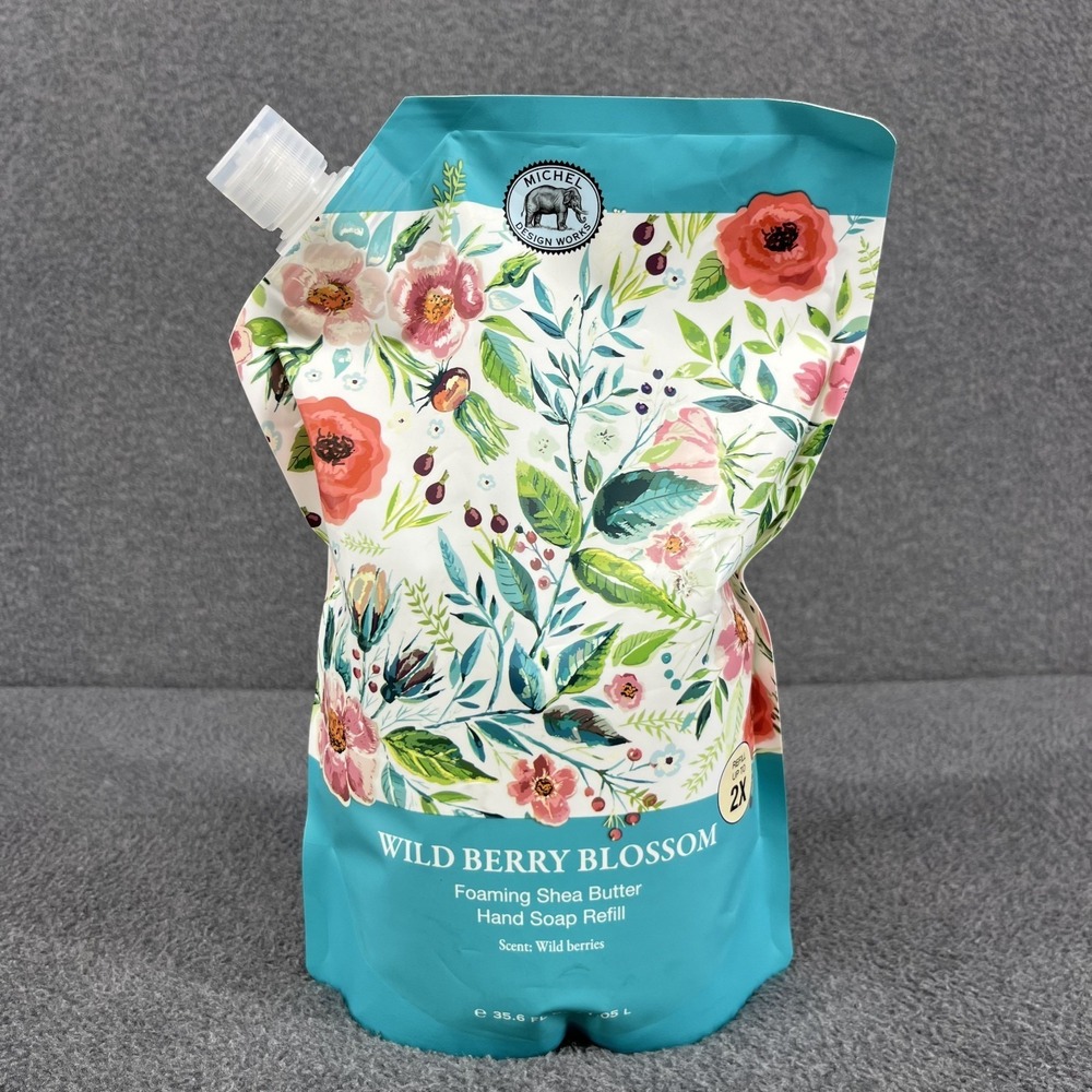 MICHEL Design Works WILD BERRY BLOSSOM Foaming Shea B Hand Soap Refill 35.6 oz